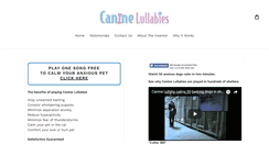 Desktop Screenshot of caninelullabies.com